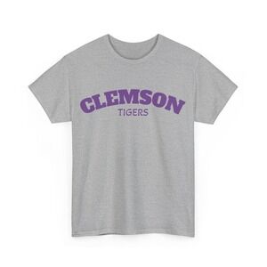 Clemson Tigers Unisex Heavy Cotton Tee, College Apparel Shirt